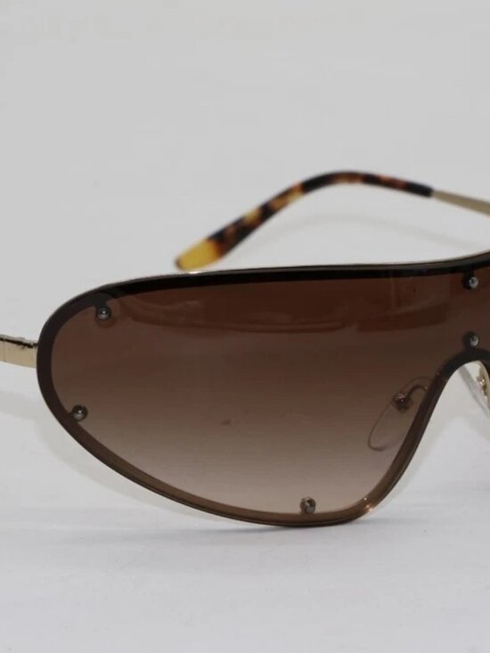 Prada Catwalk Shield Sunglasses SPR 73V ZVN - 6S1 120 - Brown/Leopard main image 8